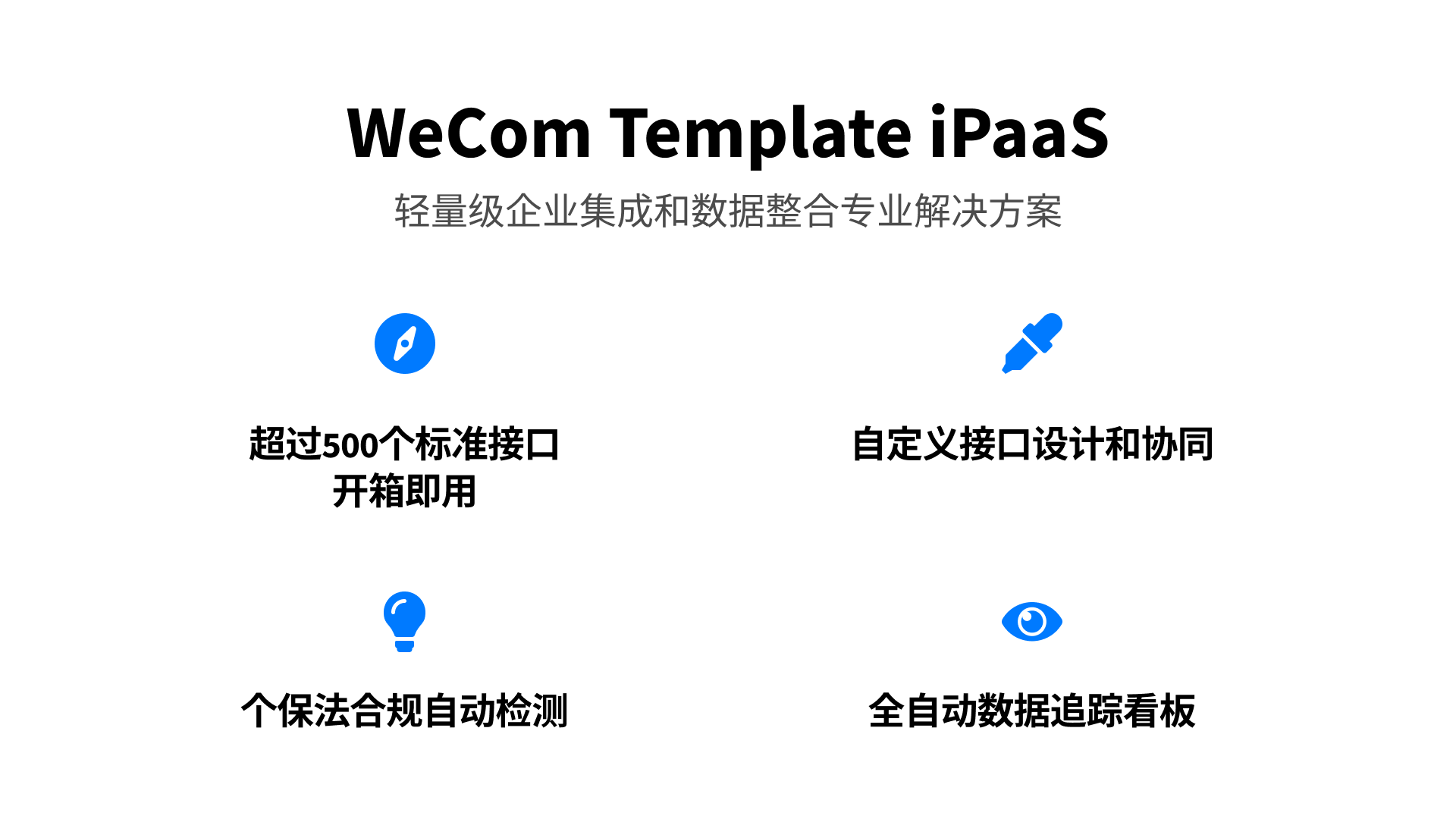 赋能中国企业数字化集成和流程协同：WeCom Template iPaaS Private Beta版本正式发布