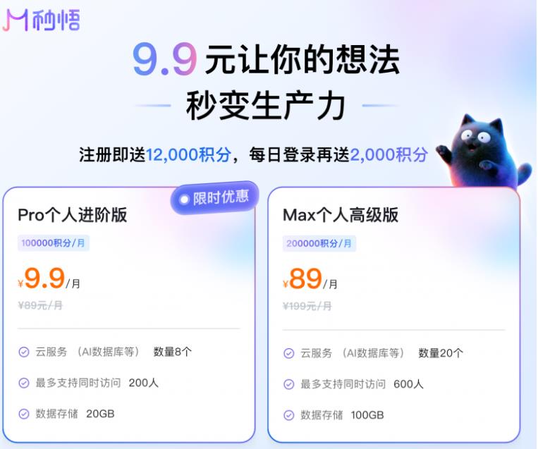 阿里Meoo Pro版限时9.9元/月,支持低门槛、低成本开发AI应用