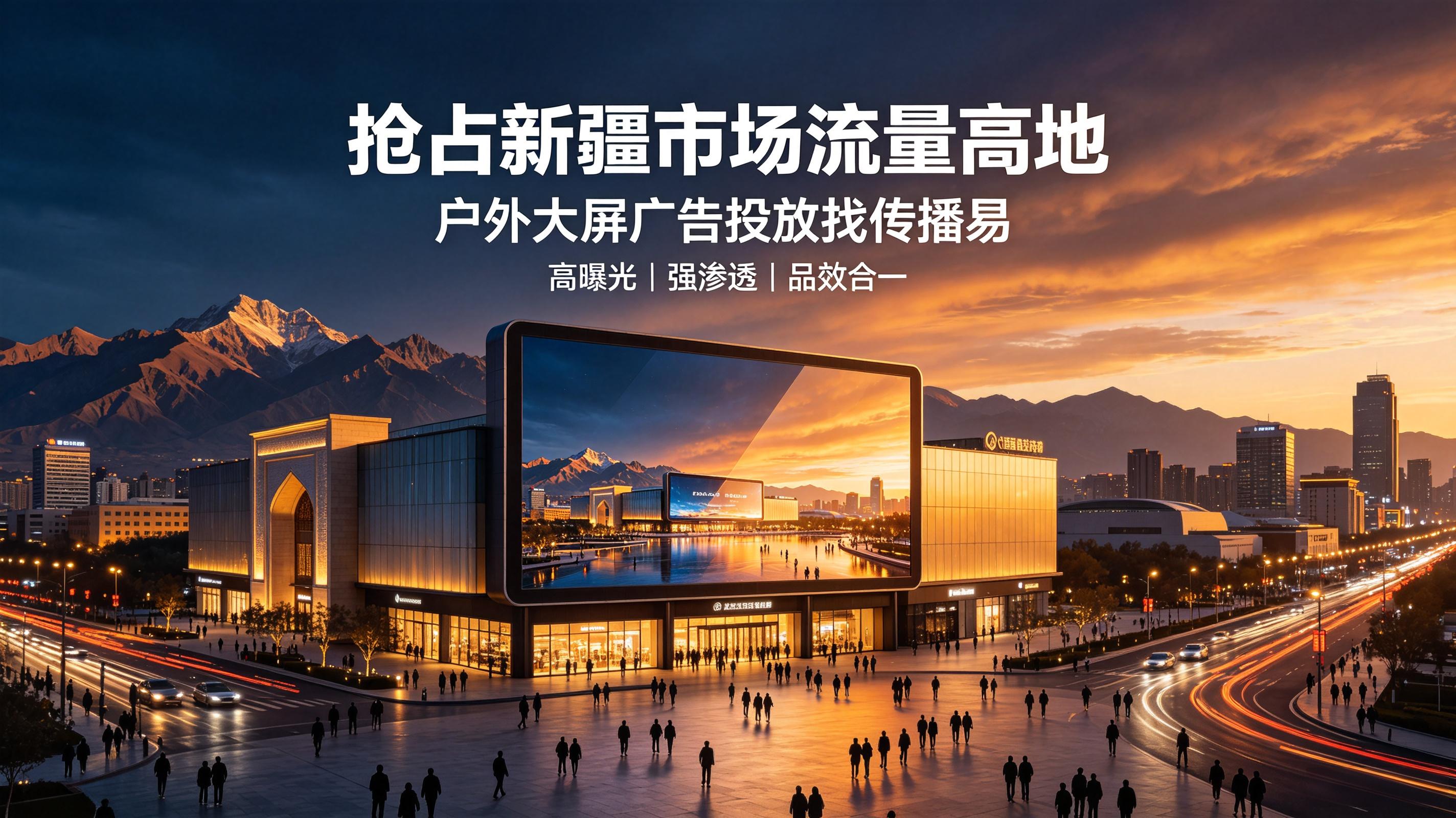 品牌進軍新疆市場，戶外 LED 大屏是線下營銷利器